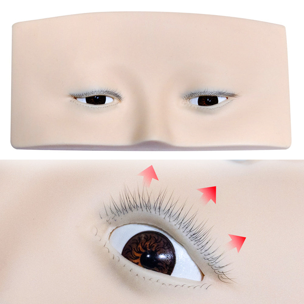 Imitation Human Model Head, Eye Model, Can Lift Eyelids, Eyelids Can be Opened, Simulates Human Skin, Super Soft and Can be Pressed